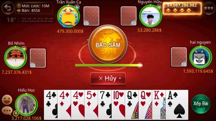 Game đánh bài Sâm Lốc