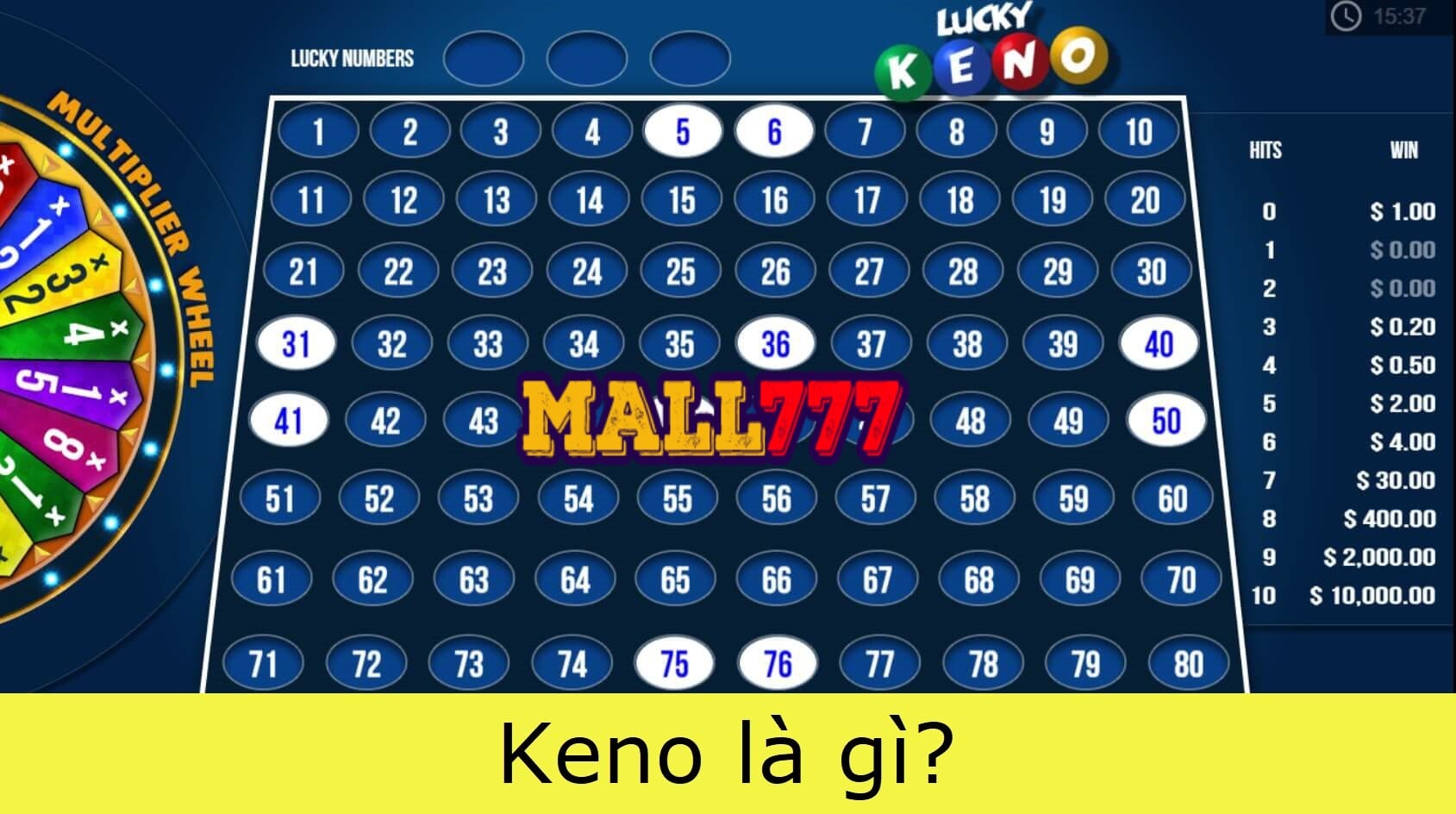 Chơi Keno tại Gemwin, trở thành người chơi cao thủ