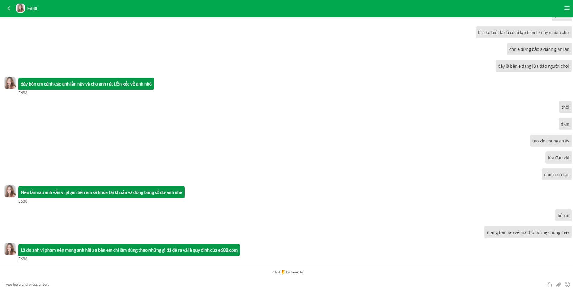 nhà cái e688 lừa đảo
