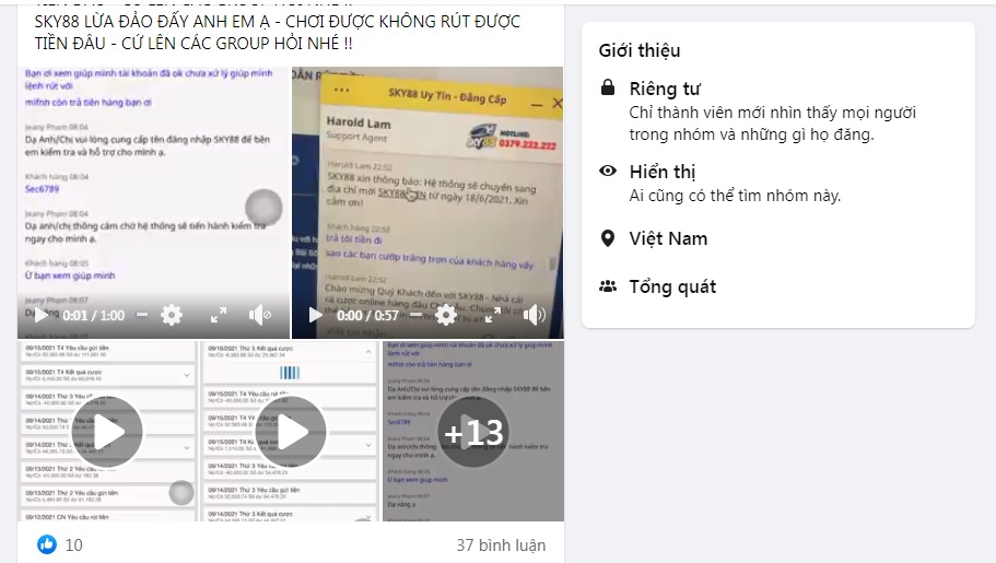 nhà cái sky88 lừa đảo